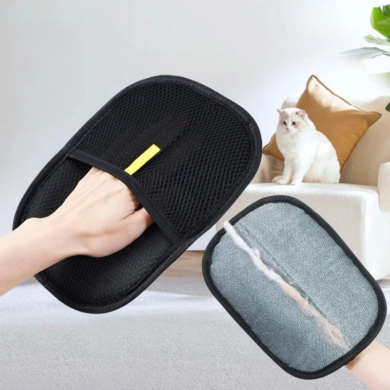 Pet Hair Remover Gloves – Washable De-Shedding Mitts