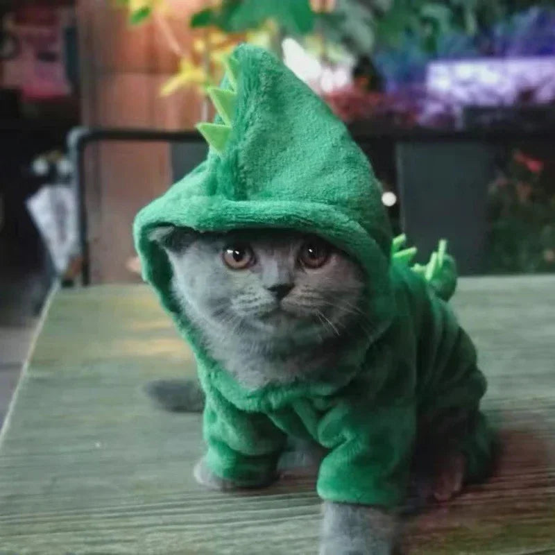 Coral Fleece Pet Costume – Lion & Animal Cosplay Coat