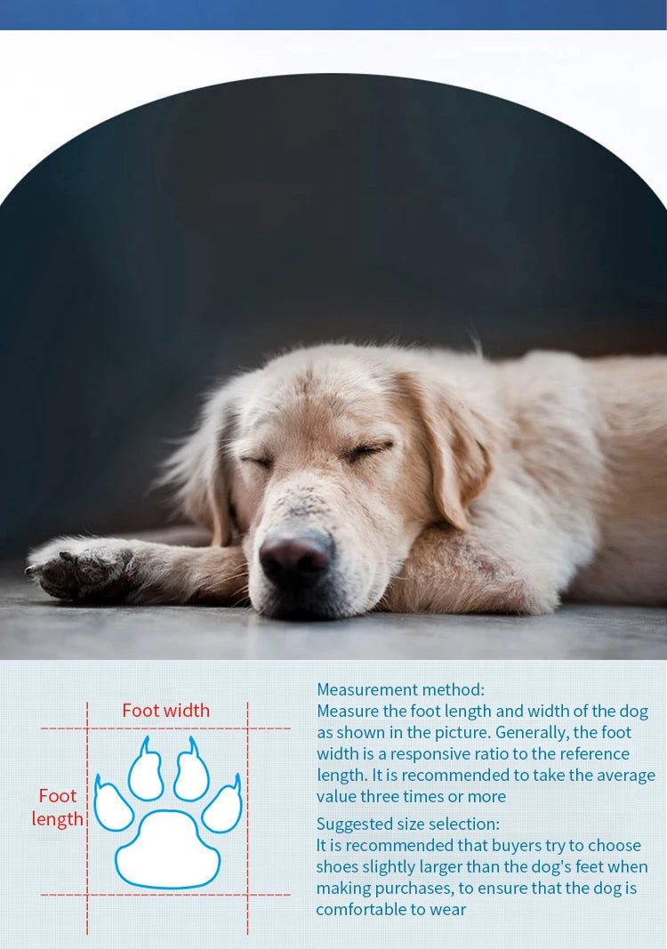 Waterproof Dog Boots (4-Pack) – Anti-Slip Winter Booties
