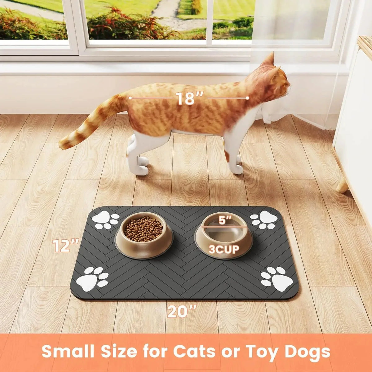 Waterproof Pet Feeding Mat – Quick-Dry Non-Slip Placemat