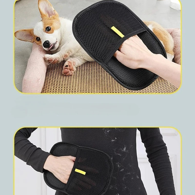 Pet Hair Remover Gloves – Washable De-Shedding Mitts