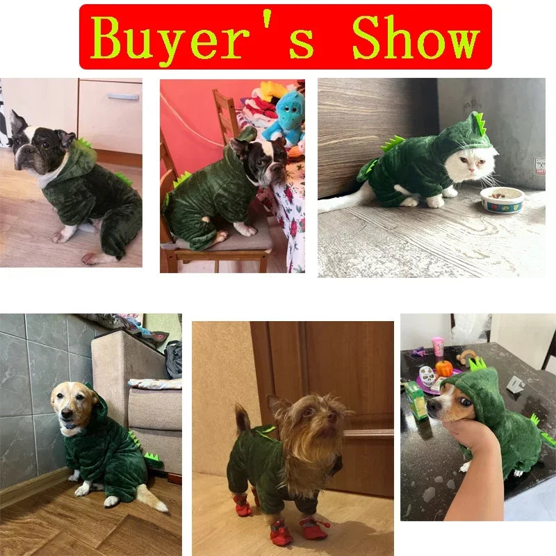 Coral Fleece Pet Costume – Lion & Animal Cosplay Coat