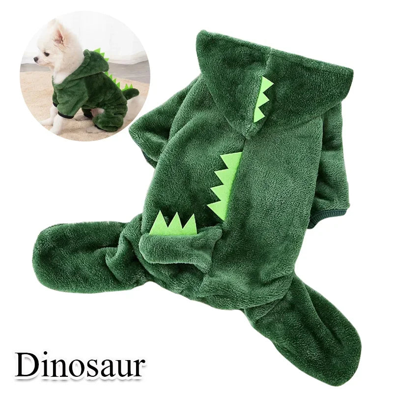 Coral Fleece Pet Costume – Lion & Animal Cosplay Coat