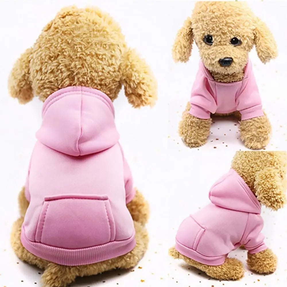 Cozy Winter Dog Hoodie – Fleece-Lined Sweatshirt Jacket