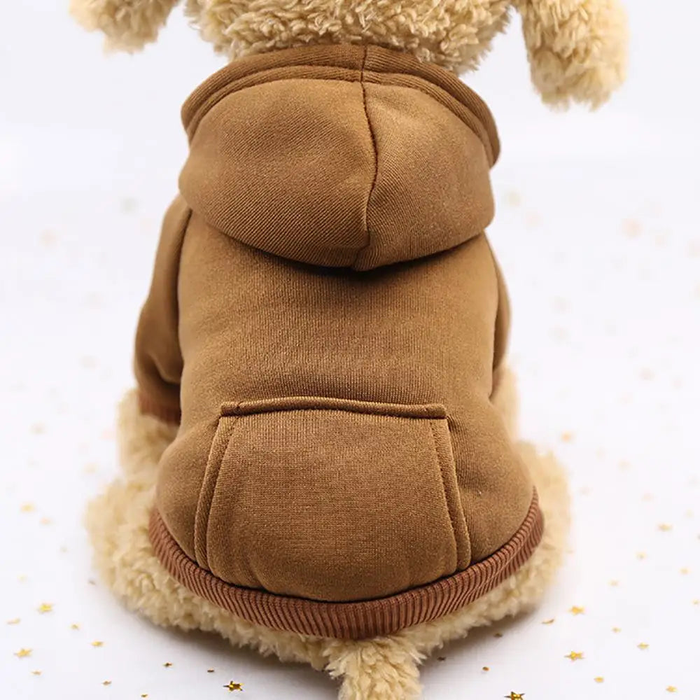 Cozy Winter Dog Hoodie – Fleece-Lined Sweatshirt Jacket