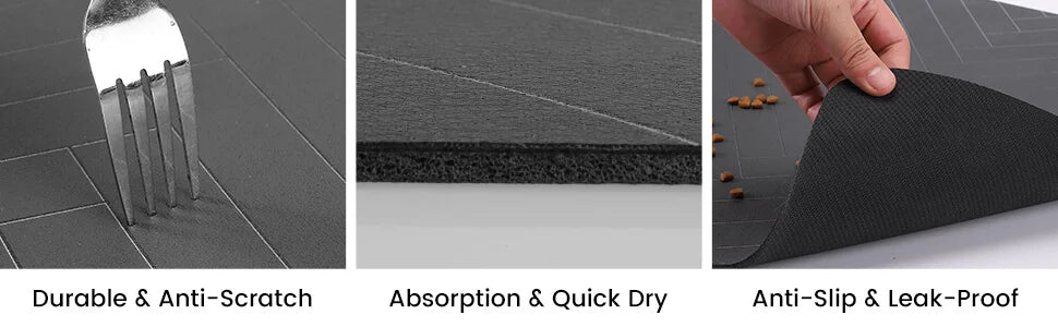 Waterproof Pet Feeding Mat – Quick-Dry Non-Slip Placemat
