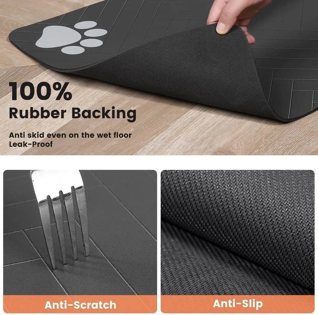 Waterproof Pet Feeding Mat – Quick-Dry Non-Slip Placemat