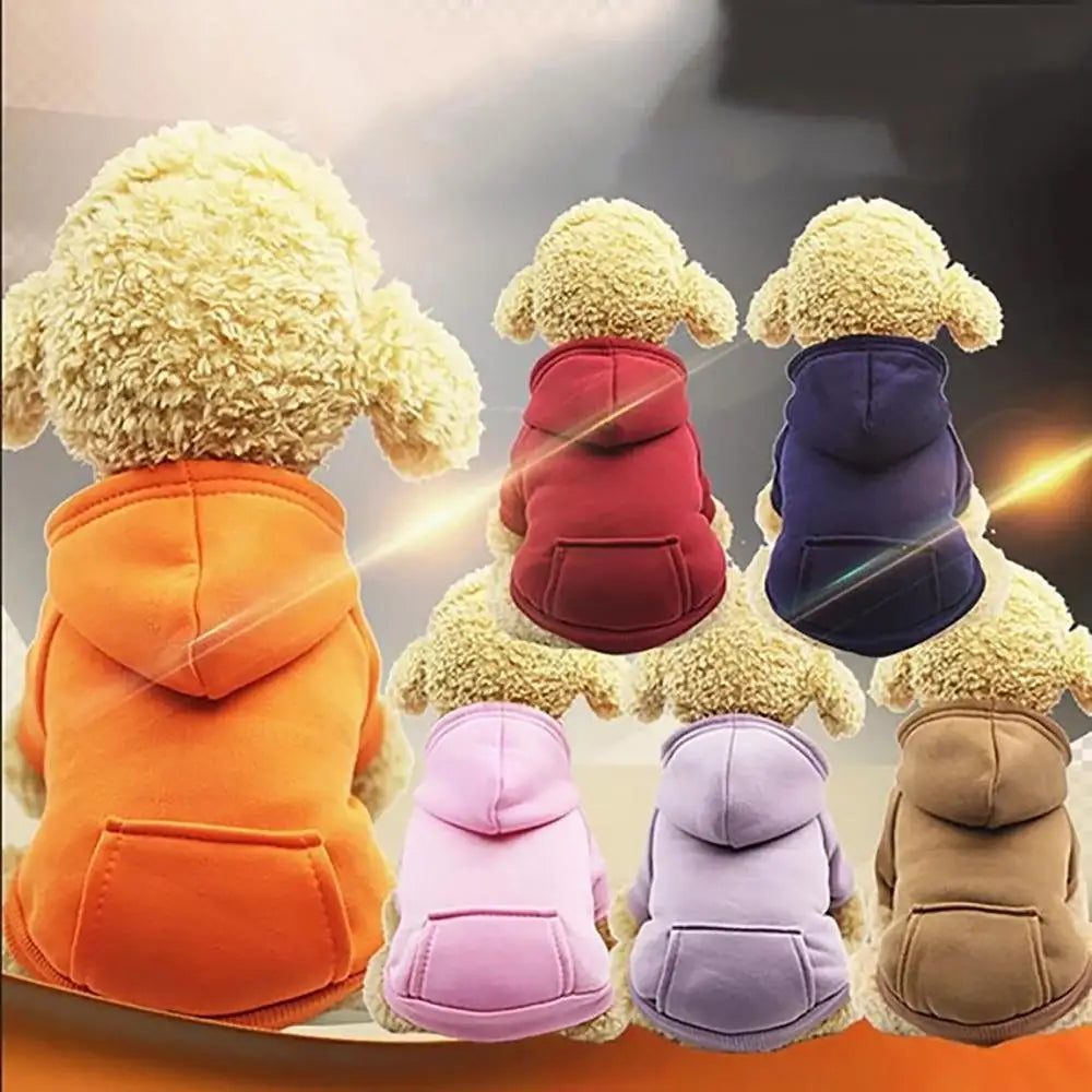 Cozy Winter Dog Hoodie – Fleece-Lined Sweatshirt Jacket