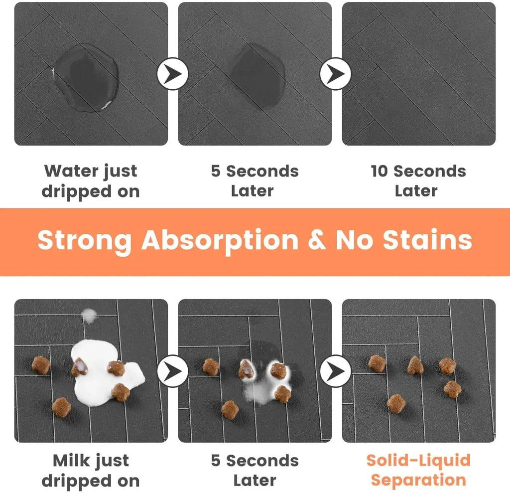Waterproof Pet Feeding Mat – Quick-Dry Non-Slip Placemat