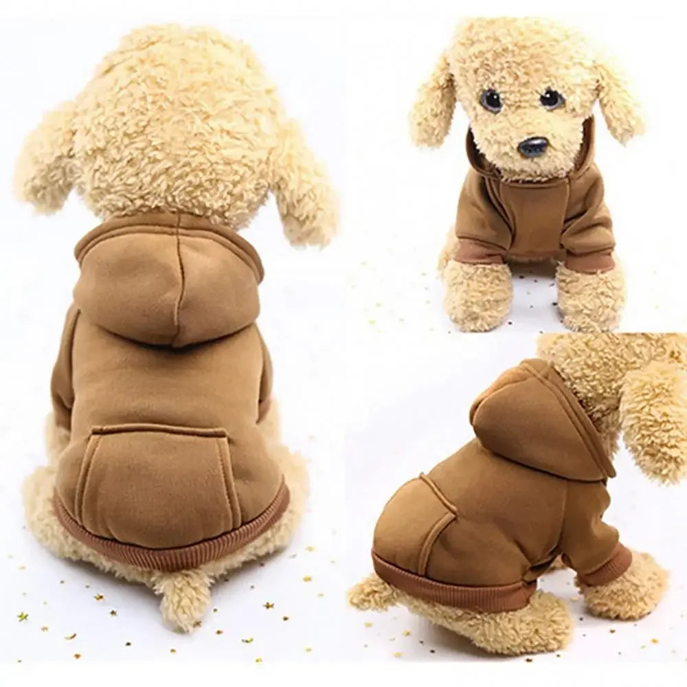 Cozy Winter Dog Hoodie – Fleece-Lined Sweatshirt Jacket