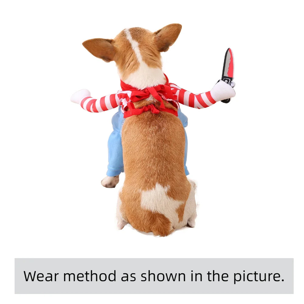 Funny Halloween Dog Costume – Cosplay Party Outfit