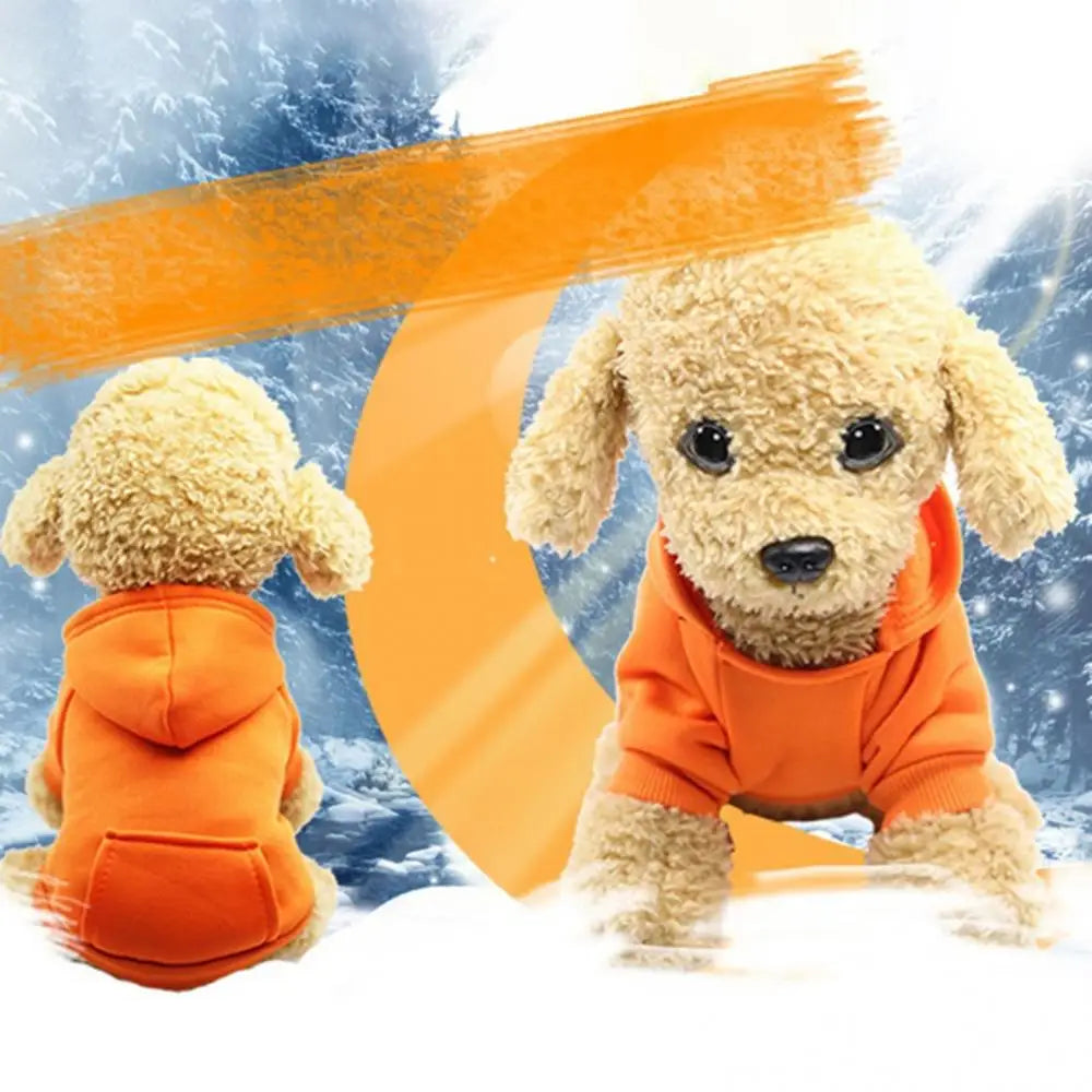 Cozy Winter Dog Hoodie – Fleece-Lined Sweatshirt Jacket