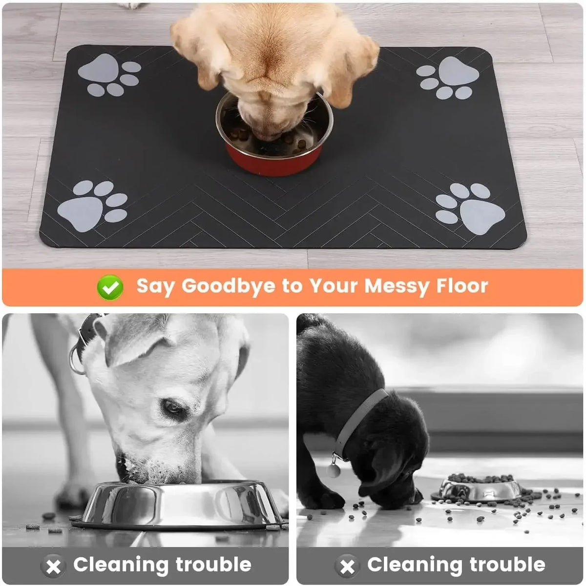 Waterproof Pet Feeding Mat – Quick-Dry Non-Slip Placemat