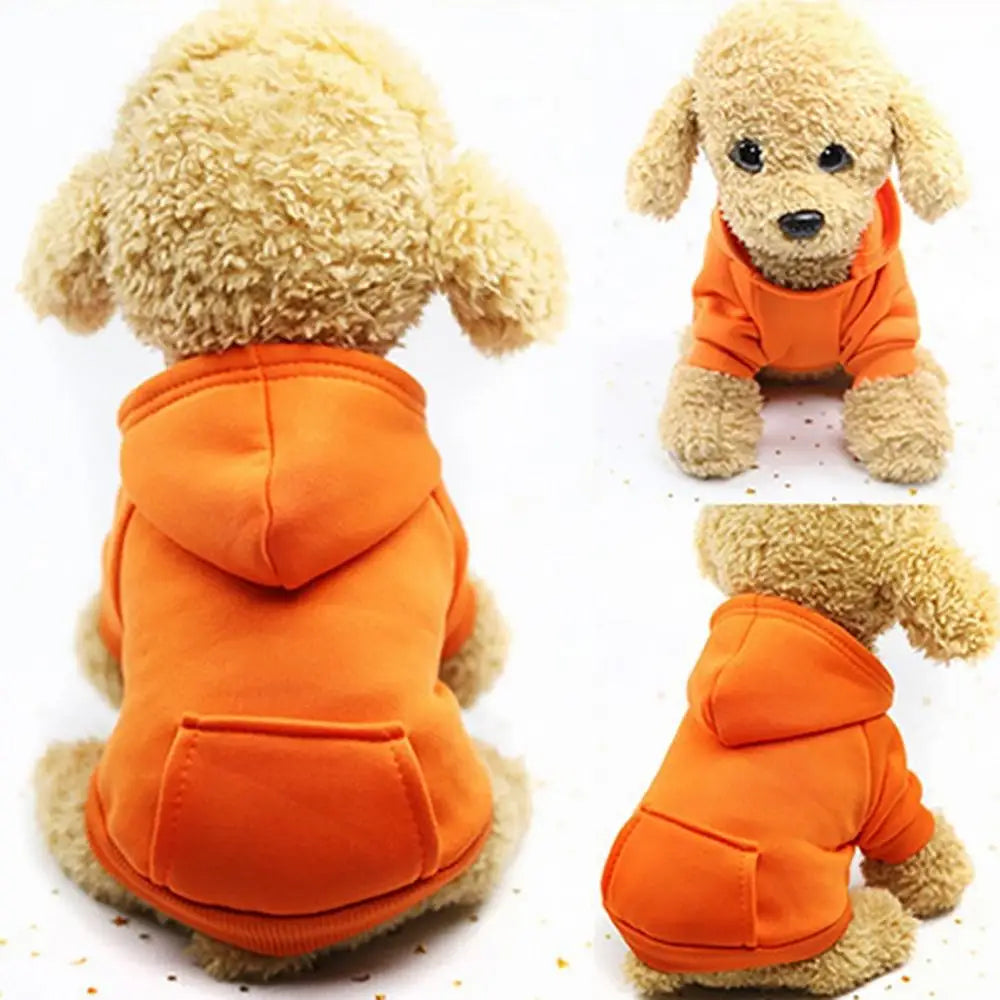 Cozy Winter Dog Hoodie – Fleece-Lined Sweatshirt Jacket