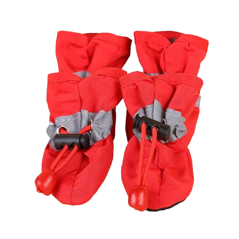 Waterproof Dog Boots (4-Pack) – Anti-Slip Winter Booties