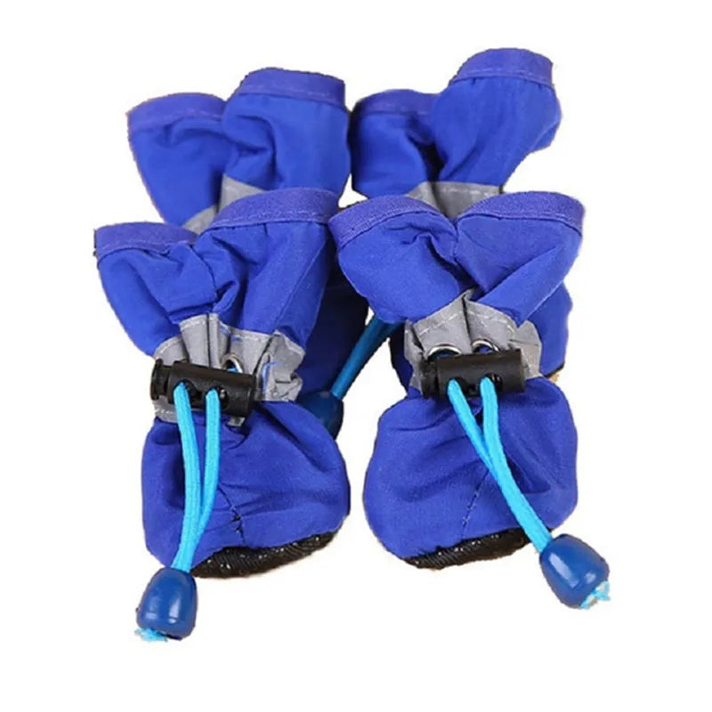 Waterproof Dog Boots (4-Pack) – Anti-Slip Winter Booties