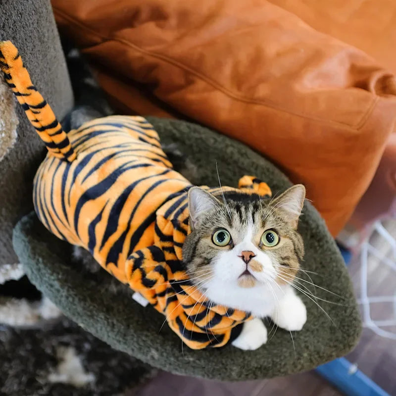 Coral Fleece Pet Costume – Lion & Animal Cosplay Coat