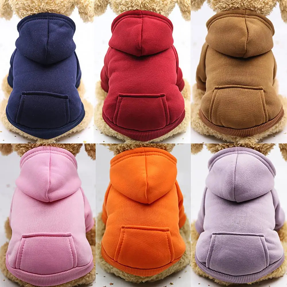 Cozy Winter Dog Hoodie – Fleece-Lined Sweatshirt Jacket