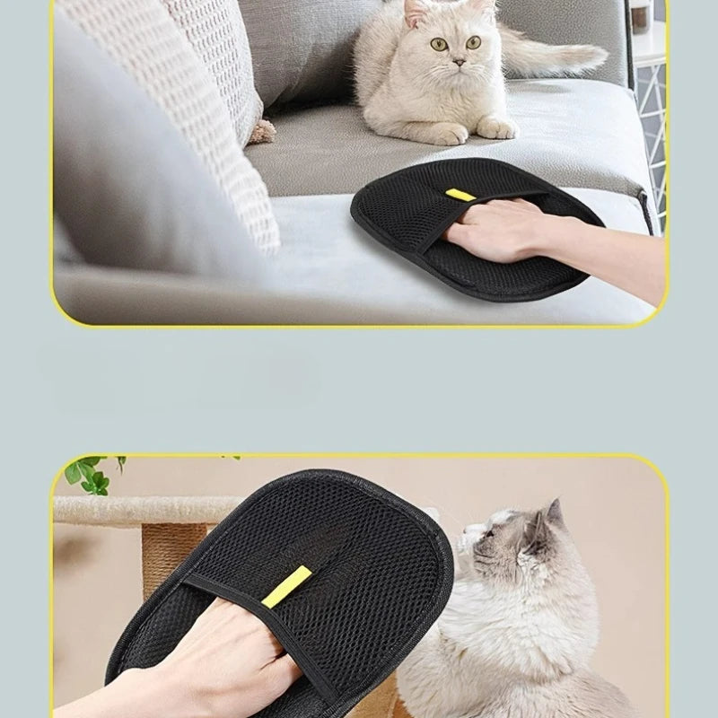 Pet Hair Remover Gloves – Washable De-Shedding Mitts