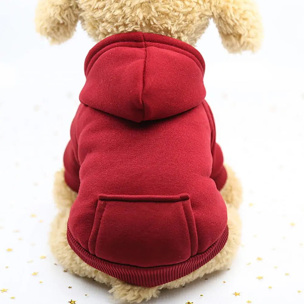 Cozy Winter Dog Hoodie – Fleece-Lined Sweatshirt Jacket