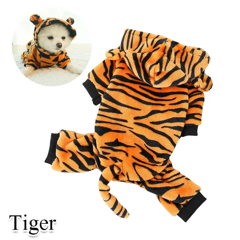 Coral Fleece Pet Costume – Lion & Animal Cosplay Coat