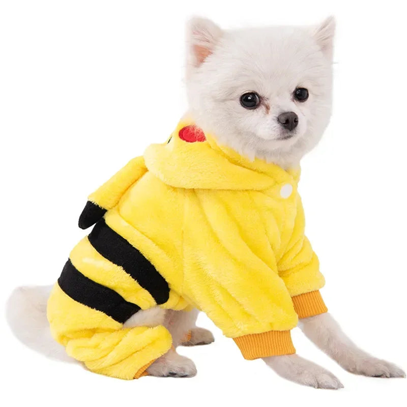 Coral Fleece Pet Costume – Lion & Animal Cosplay Coat