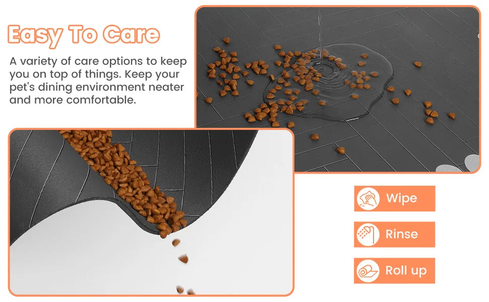 Waterproof Pet Feeding Mat – Quick-Dry Non-Slip Placemat